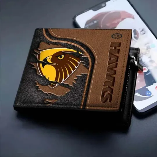Discover Hawthorn Football Club Leather Wallet for Men