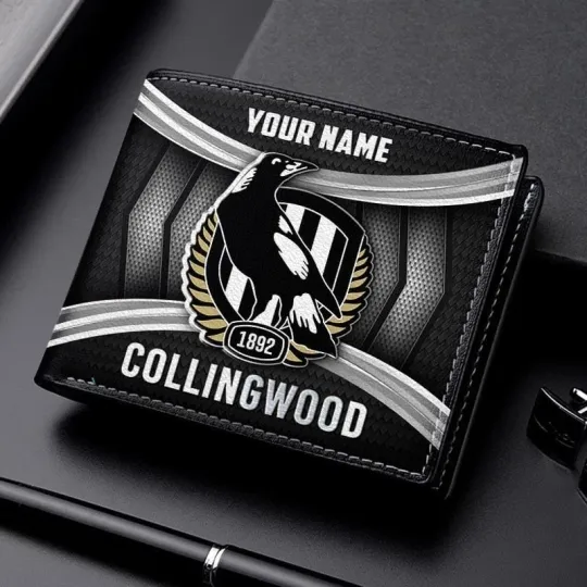 Discover Collingwood Football Club Leather Wallet