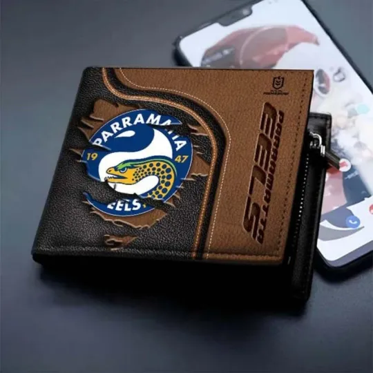 Discover Parramatta Eels Leather Wallet