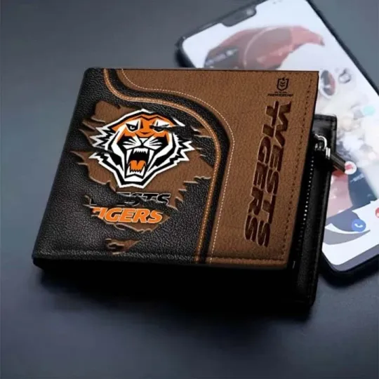 Discover Wests Tigers Leather Wallet