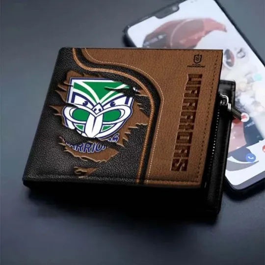 Discover New Zealand Warriors Leather Wallet