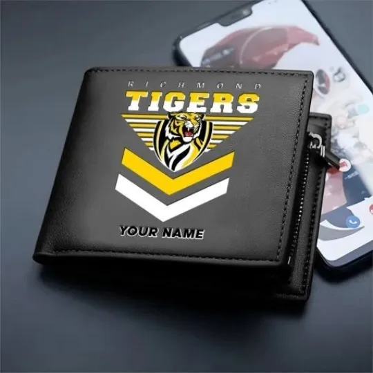 Discover Richmond Tigers Custom Name Special Edition Leather Wallet
