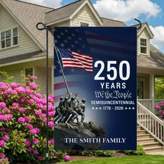 Discover Personalized USA 250th Anniversary Garden Flag – 1776–2026 Tribute