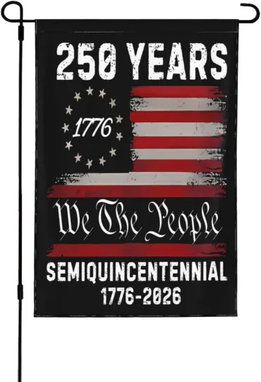 Discover USA 250th Anniversary Garden Flag