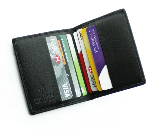 Discover StarHide RFID Leather Slim Minimalist Bifold Credit Cardholder Wallet Card Case