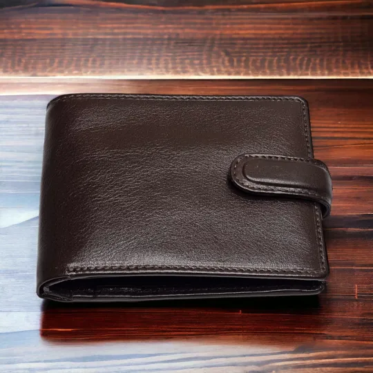 Discover Designer Men Real Leather RFID BLOCKING Card Safe Wallet Purse ID Pocket 4014