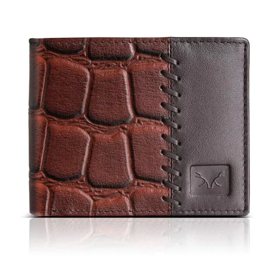Discover NEW Brown Leather Men's Wallet Bifold RFID Blocking Premium Quality