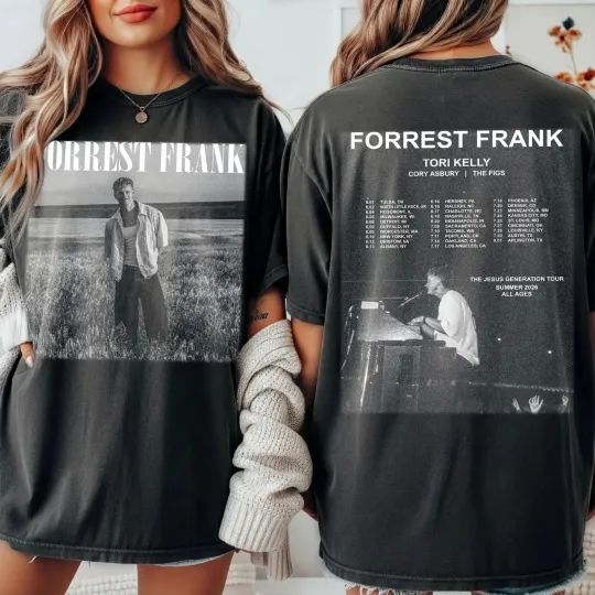 Discover Forrest Frank Jesus Generation Tour 2026 T-Shirt