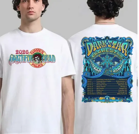 Discover DarkStar Shirt 2026, GrateFul 2026, Music Tour 2026 Shirt Psychedelic Music Tour