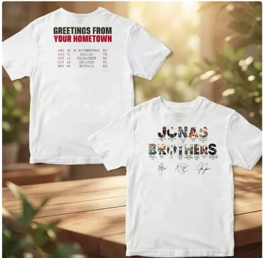 Discover Your Hometown T-Shirt with Front and Back Print for Music Tour 2026