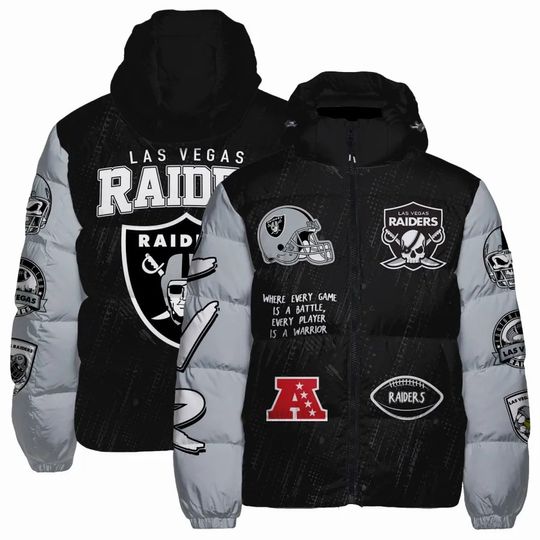 Las Vegas Raiders Puffer Jackets