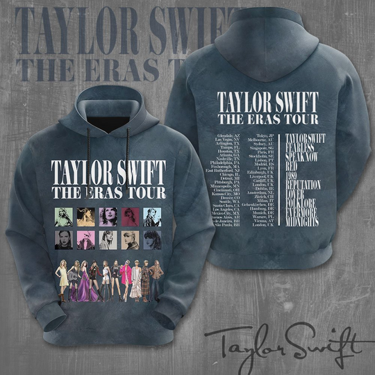 Discover Swift Eras Tour 3D Apparels Hoodie Gift For Fan
