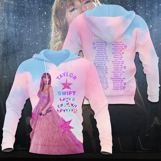 Discover Swift Eras Tour 3D Apparels Hoodie Gift For Fan