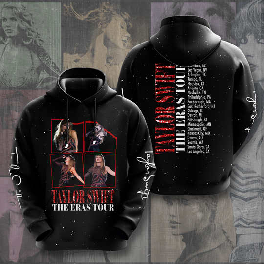 Discover Swift Eras Tour 3D Apparels Hoodie Gift For Fan