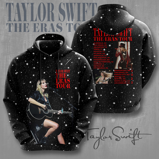 Discover Swift Eras Tour 3D Apparels Hoodie Gift For Fan