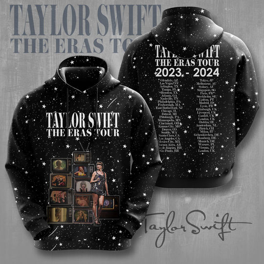 Discover Swift Eras Tour 3D Apparels Hoodie Gift For Fan