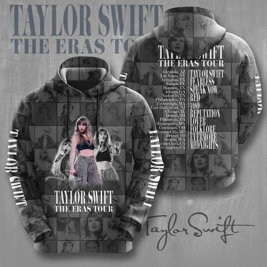 Discover Swift Eras Tour 3D Apparels Hoodie Gift For Fan