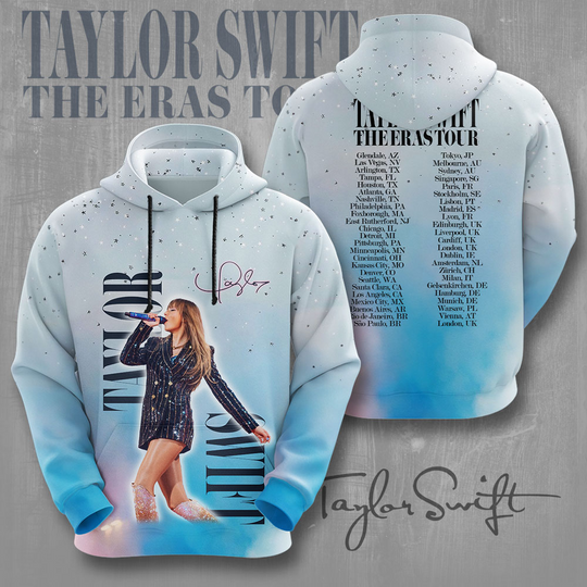Discover Swift Eras Tour 3D Apparels Hoodie Gift For Fan