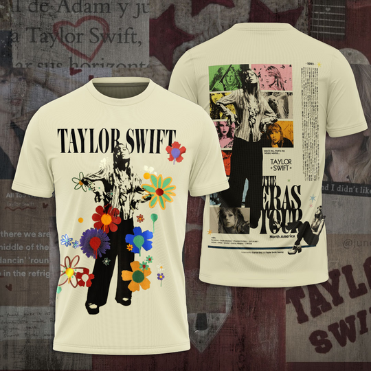 Discover Swift Eras Tour 3D T-Shirt Gift For Fan