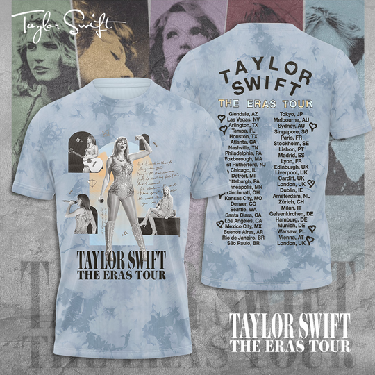Discover Swift Eras Tour 3D Apparels T-Shirt