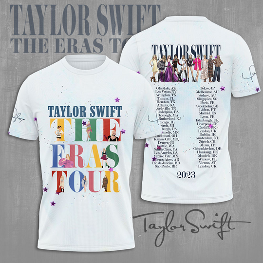 Discover Swift Eras Tour 3D Apparels T-Shirt