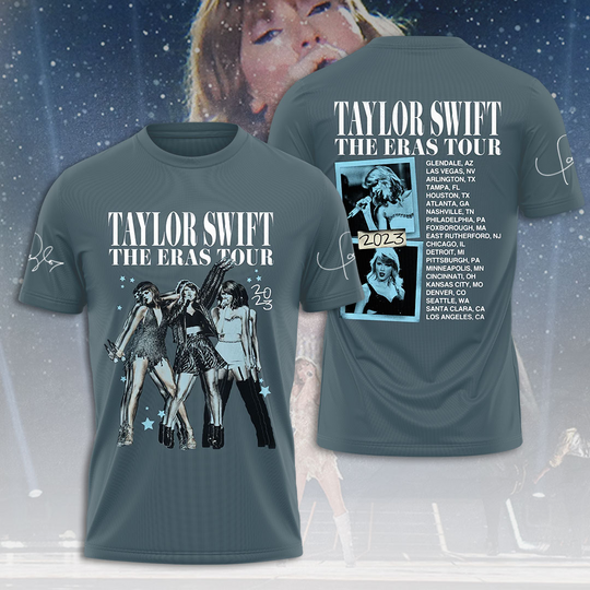 Discover Swift Eras Tour 3D T-Shirt Gift For Fan