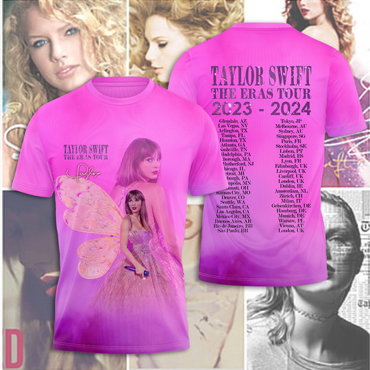 Discover Swift Eras Tour 3D T-Shirt Gift For Fan