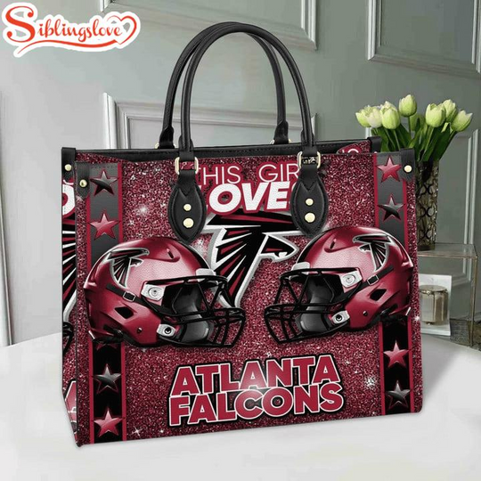 football Atlanta Falcons Women Leather Hand Bag Gift For Fans