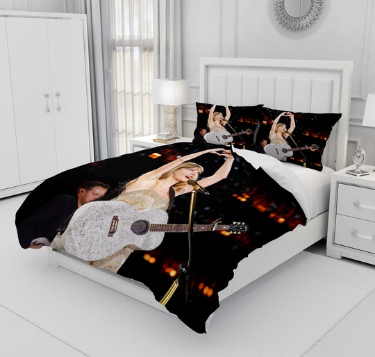 Discover Swift Inspired Comforter Bedding Set – Soft Fan Decor