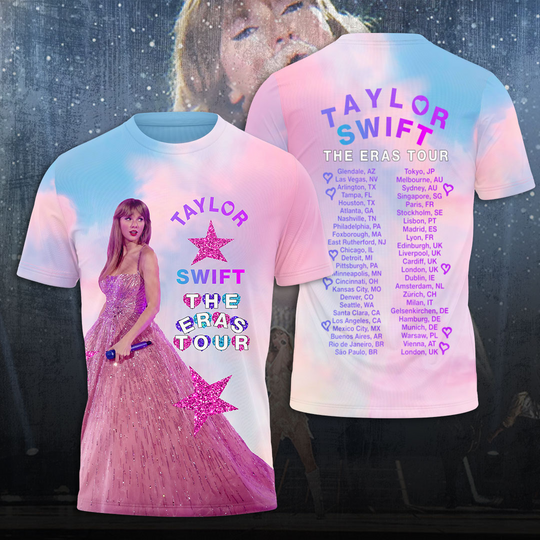Discover Swift Eras Tour 3D T-Shirt Gift For Fan
