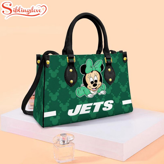 Discover New York Jets football Minnie Baby Cute Leather Handbag
