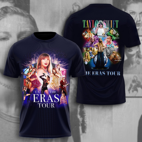 Discover Swift Eras Tour 3D T-Shirt Gift For Fan