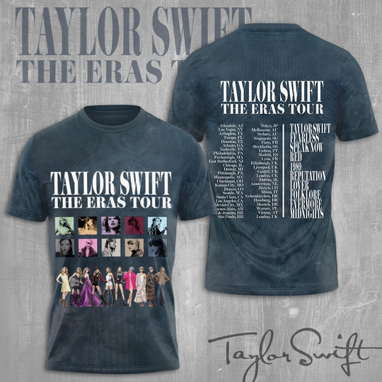 Discover Swift Eras Tour 3D Apparels T-Shirt