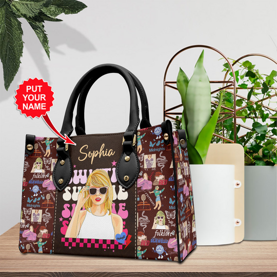 Discover Personalized Swift Leather Fashion Handbag – Chic Pop Icon Style