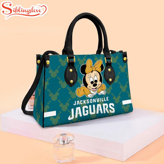 Discover Jacksonville Jaguars football Minnie Baby Cute Leather Handbag