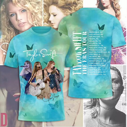 Discover Swift Eras Tour 3D T-Shirt Gift For Fan