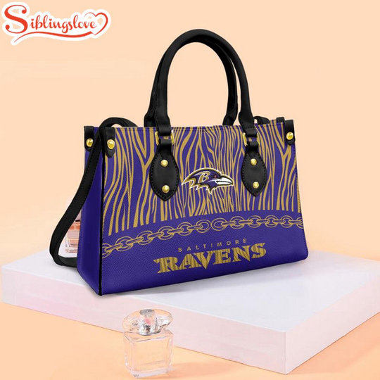 football Baltimore Ravens Zebra Pattern Leather Handbag