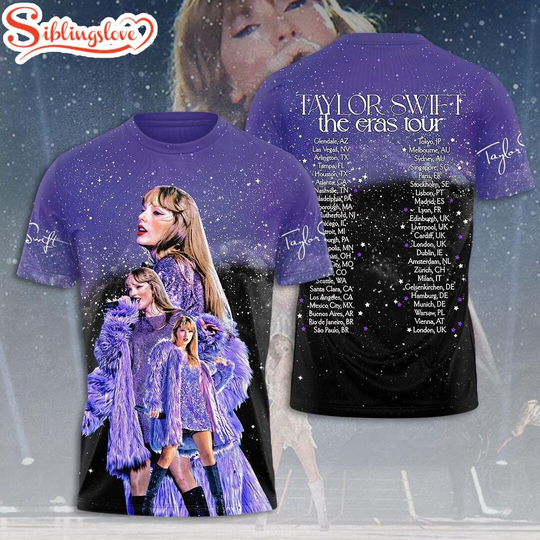 Discover Swift Version Tour Sky All Over Print T-Shirt Music 3D Shirt For Fans