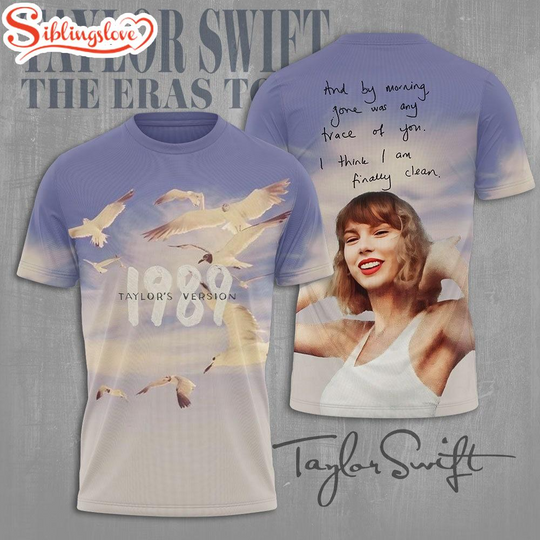 Discover Swift Version 1989 All Over Print T-Shirt Music 3D Shirt For Fans