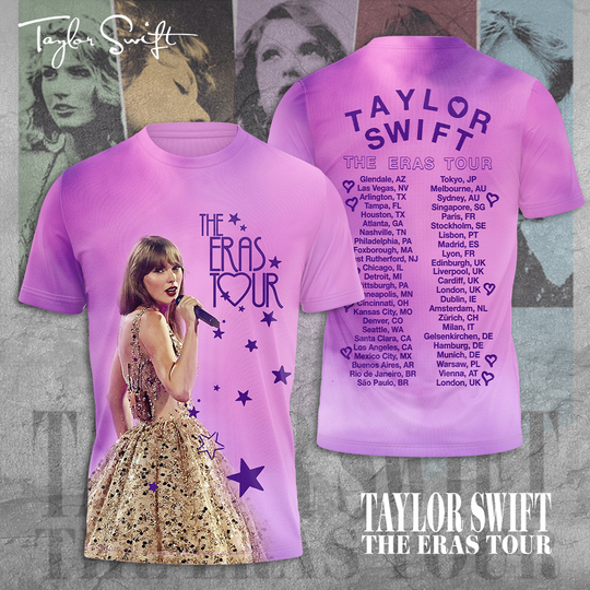 Discover Swift Eras Tour 3D Apparels T-Shirt