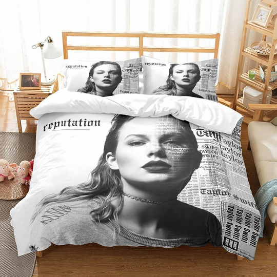 Discover Swift Inspired Bedding Set – Aesthetic Music Fan Style