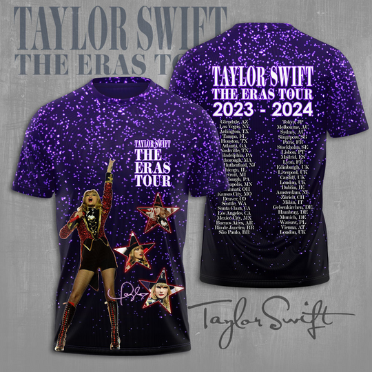 Discover Swift Eras Tour 3D Apparels T-Shirt