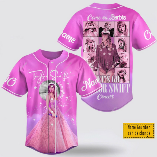 Discover Custom Name & Number Let’s Go Swift Concert Baseball Jersey Shirts