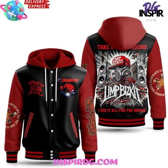 Limp Bizkit Special Edition Hooded Baseball Jacket