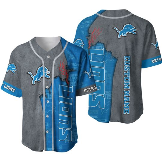 Detroit Lions Baseball Jersey