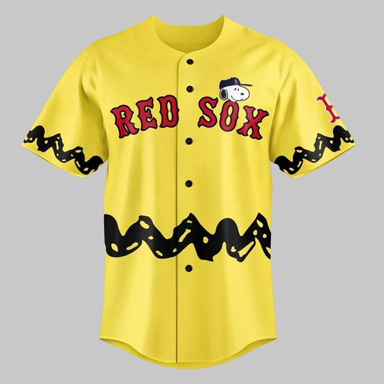 Discover Limited Edition Red S0x Sn0oppy Pea.nuts Night Baseball Jersey REPLICA S-5XL