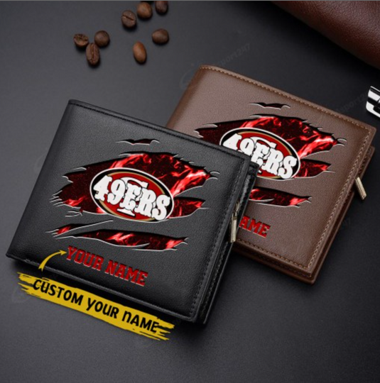 San Francisco 49ers Men Wallet For Fans, Gifts For Football Lovers