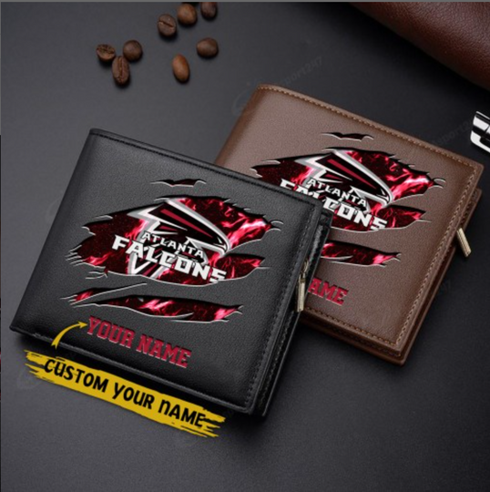Atlanta Falcons Men Wallet For Fans, Gifts For Football Lovers