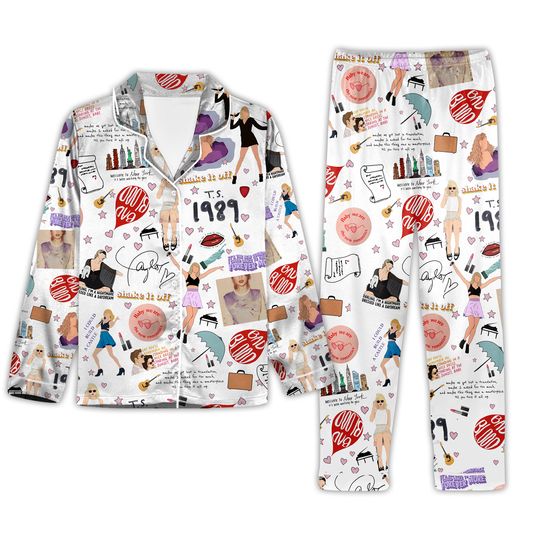 Swift versions Eras Tour Pajamas Set, Family Christmas Pajamas Set
