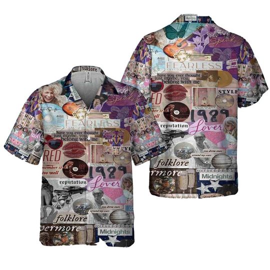 Swift Hawaiian Shirt, Summer Shirt, Gift for Fans